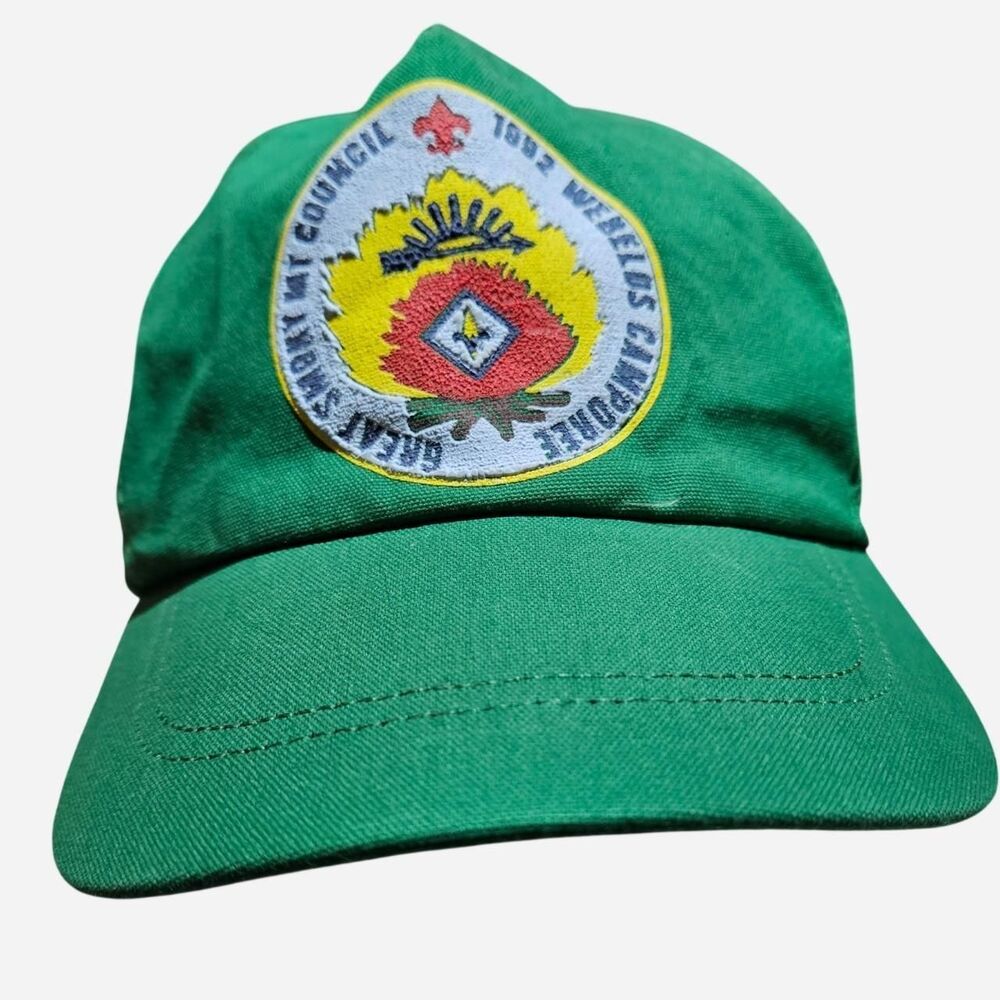 1992 great smoky mountains green webelos camporee hat